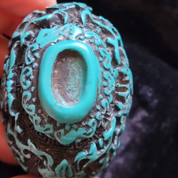 SOLD Vintage Carved Chinese Bottle - Picture 6 of 6